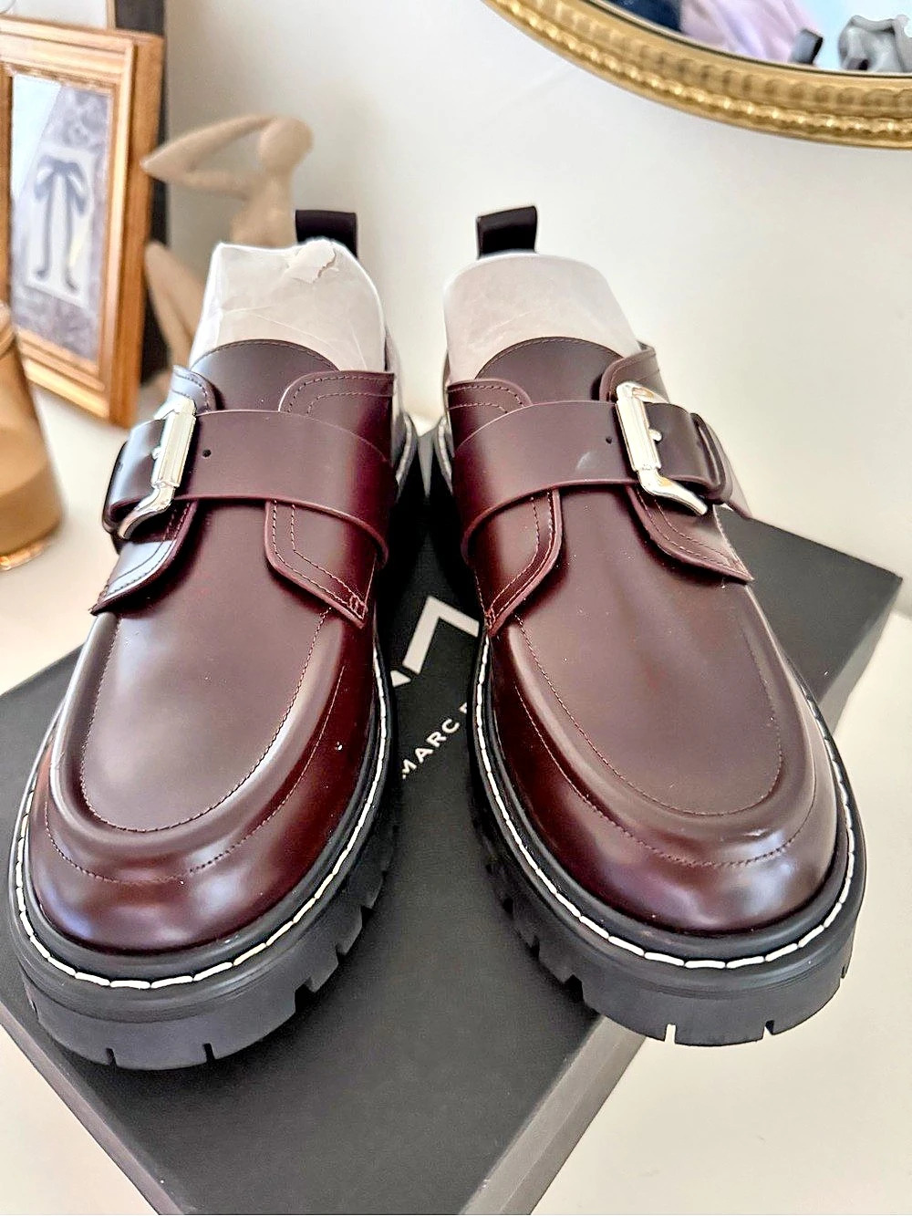 Marc Fisher LTD Tarla Platform Loafer Loafers Brown US 7 M